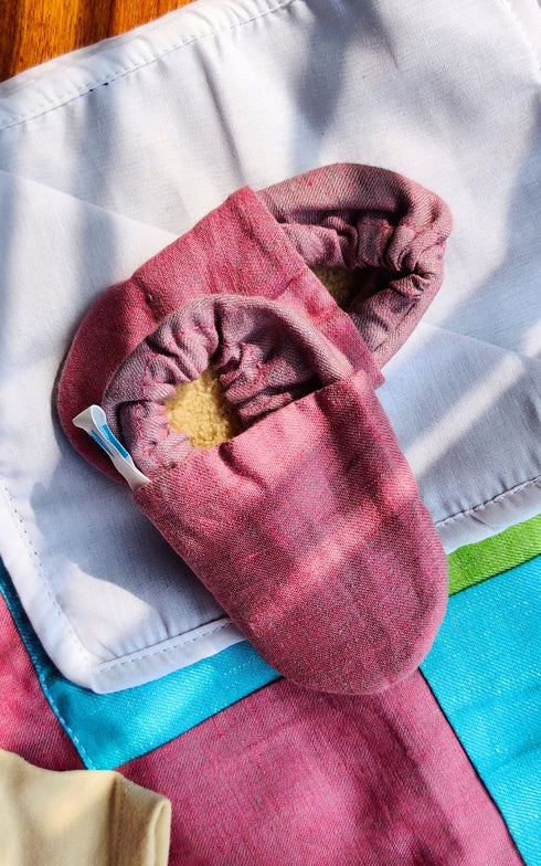 Baby Gift Set -  Cotton Onesie, Soft Toy, Baby Quilt & Shoes
